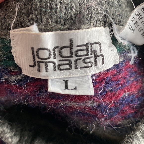 Vintage Shetland wool sweater kids/boys size L- fits adult size XS/S - Picture 3 of 7